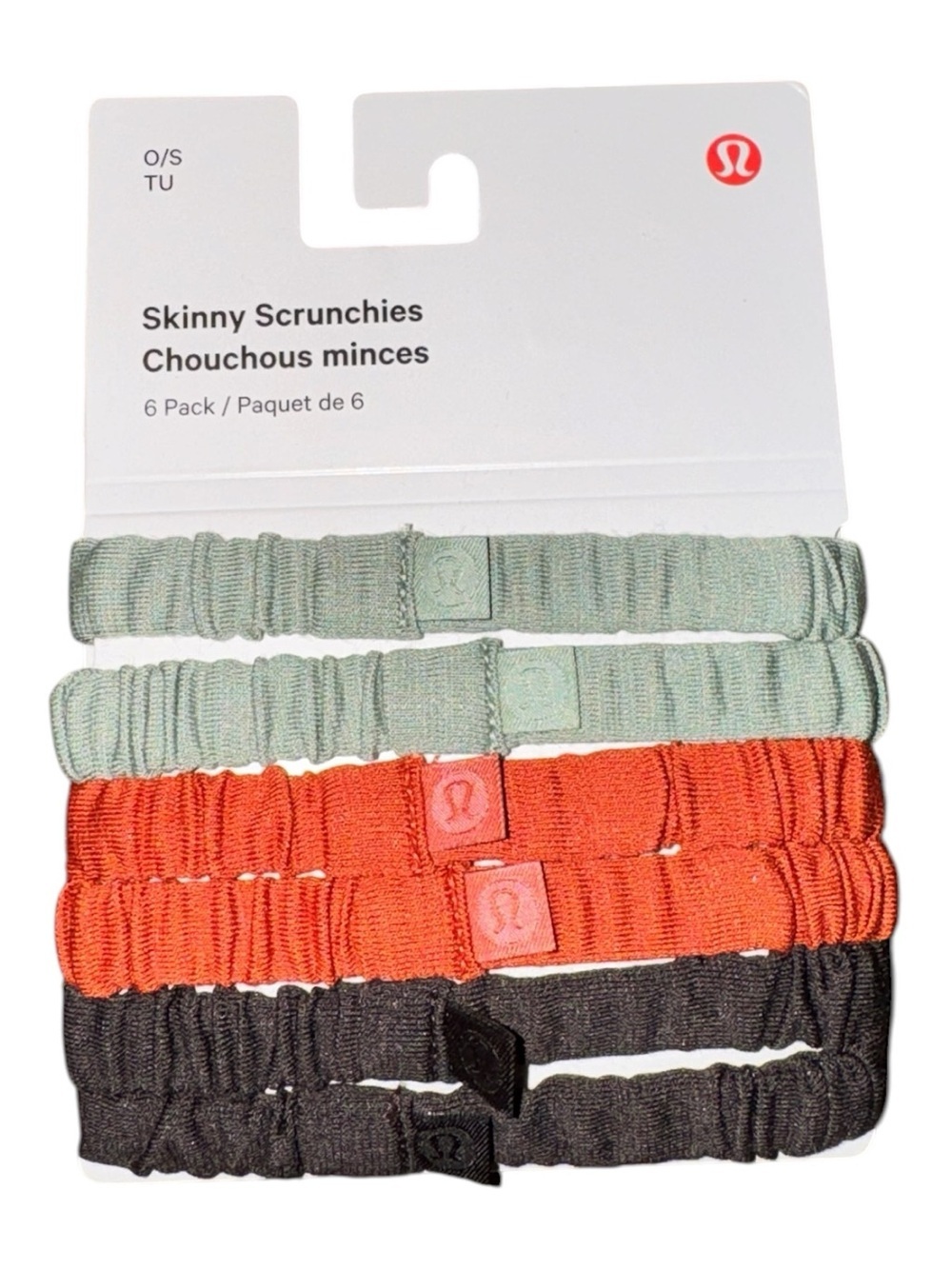 Lululemon Skinny Scrunchies 6 Pack DSTN ATRU SQUO NWT Hair Ties